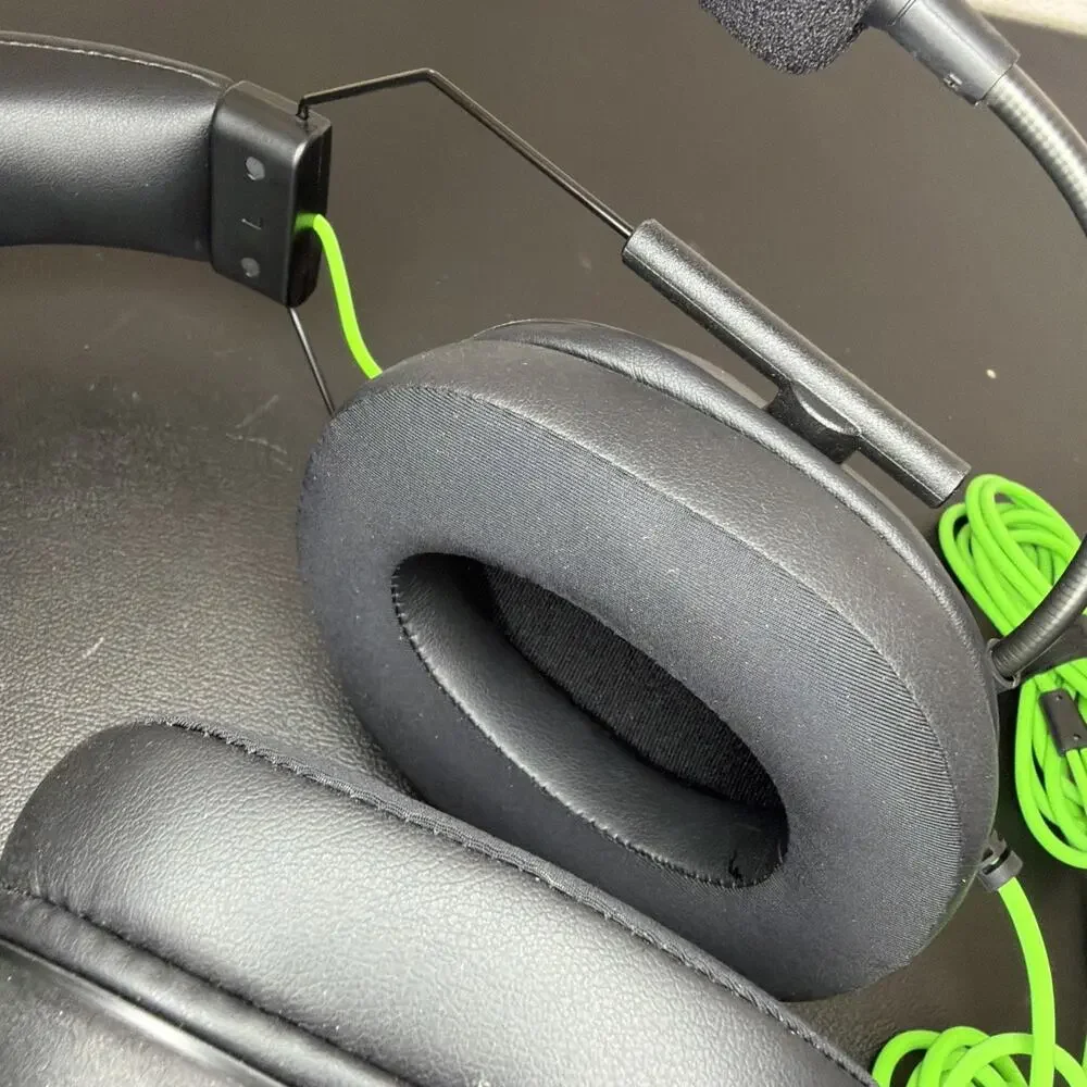 Razer BlackShark V2 X RZ04-0324 Wired Gaming Headset Black Green Tested